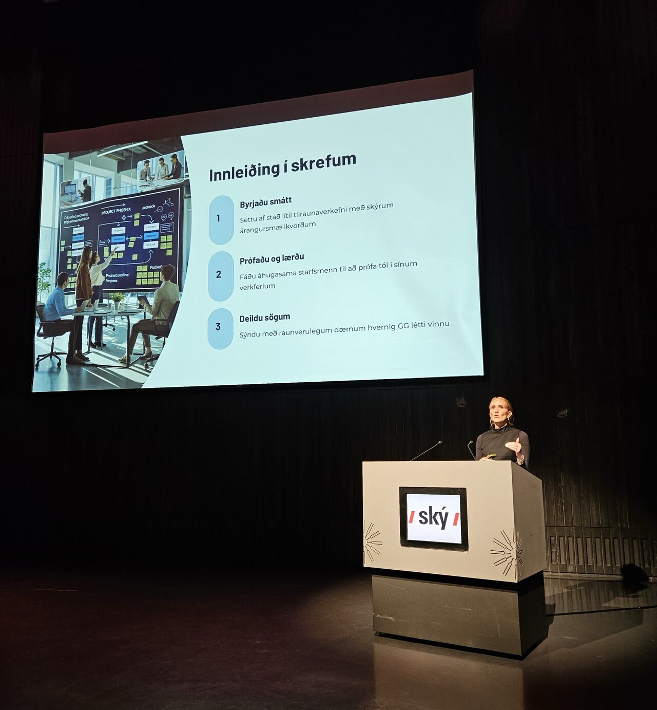 Fyrirlestur á Ský ráðstefnu, Innleiðing í skrefum